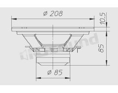 PW205ND 200mm woofer - 400W max power Ciare