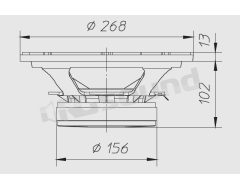 PW252 270mm woofer - Power 400W max Ciare