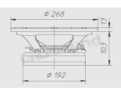 PW256 270mm woofer - 500W max power Ciare