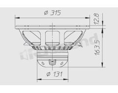 PX335ND 320mm coaxial - Power 700W max Ciare