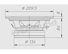 PM200N Max power 250W - Diameter 200mm Ciare