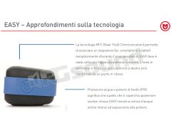 EASY Waterproof wireless speaker, white-blue color Macrom
