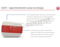 EASY Waterproof wireless speaker, white-red color Macrom