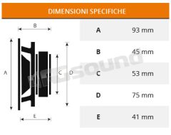 C87 87mm midrange with excellent sound sensitivity Proaudio