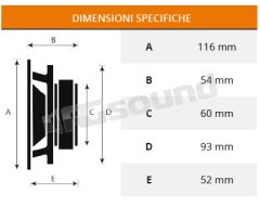 C100 10cm midrange for Sound Quality three-way kits Proaudio