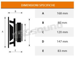 C165 Sound Quality 165mm midwoofer pair Proaudio