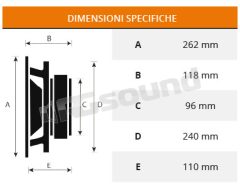 C250 high-efficiency 25cm extended range Proaudio