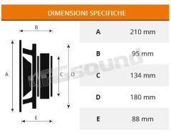 R200 high-efficiency 20cm extended range Proaudio