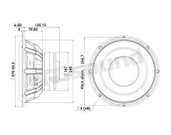 26W/4558T00 25 cm subwoofer Discovery Series Scan Speak