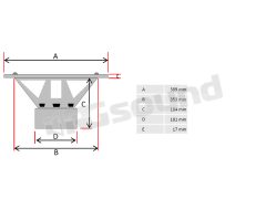 GZRW 15D4 380 mm subwoofer with dual 4 Ohm voice coil Ground Zero