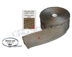 WK1 Wrapping Kit for exhaust manifolds and pipes - Titanium fiber Simoni Racing