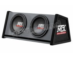 RT 12X2DV two 30cm subs in a trapezoidal enclosure MTX audio