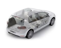 APBX G6 dedicated subwoofer for Golf VI Audison