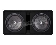 DCWR122 Dual 30cm sub in ported enclosure (43DCWR122) Kicker