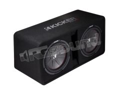 DCWR122 Dual 30cm sub in ported enclosure (43DCWR122) Kicker