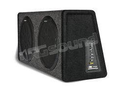 PHD12-11 Dual 30 cm powered subwoofer in enclosure Kicker