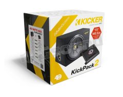 KPX360.4 30cm sub in ported enclosure and 4-channel amplifier Kicker