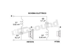 KFH03 kit filtro home 120 W - 8 Ohm Ciare