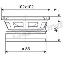 PA101 extended range 100mm 8 Ohm Ciare