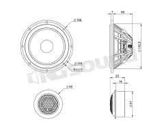 165.45 Hi-Fidelity 2-way system with carbon woofer BLAM