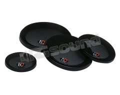 ADGR5 Pair of 130mm grilles with black mesh and logo AD Audio Development