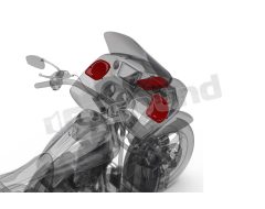 HD14-TKIT speaker kit with amplifier for Harley-Davidson Rockford Fosgate
