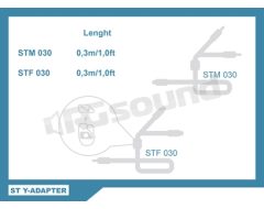 STF 030 Adattatore Y RCA 1 maschio - 2 femmine Connection Integrated Solution