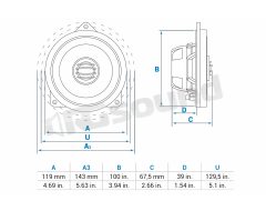 APBMW X4E Pair of dedicated 10cm coaxial speakers for BMW and MINI Audison