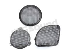 TMS65 165mm coaxial speakers with dedicated Harley grilles Rockford Fosgate