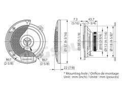 KFC-S1366 13 cm coaxial speakers Kenwood