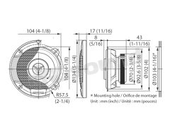 KFC-S1066 10 cm coaxial speakers Kenwood