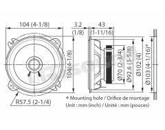 KFC-S1056 10 cm dual cone Kenwood
