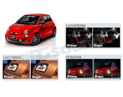 500H1-LES kit luci interni Abarth 500 - Led Eco Series H1 Simoni Racing