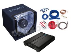 CPX750.1 Basspack monoblock with amplifier, subwoofer and cable kit Crunch