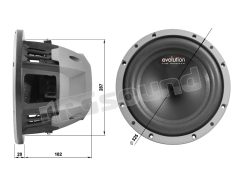 02629 300mm woofer with Polypropylene and Mica cone Phonocar
