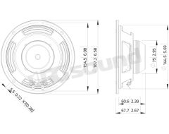 WSN061.52 6.5"/165mm Woofer LaVoce