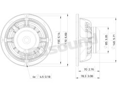 MAN061.80 6.5"/165mm Midrange LaVoce