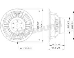 WAN082.00 8"/200mm Woofer LaVoce