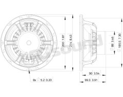 WAN082.50 8"/200mm Woofer LaVoce
