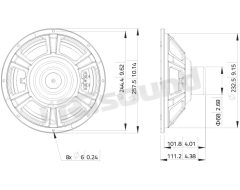WSN102.00 10"/250mm woofer LaVoce