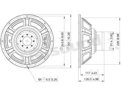 WSN102.50 10"/250mm Woofer LaVoce