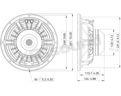 WAN102.50LD 10"/250mm Woofer LaVoce