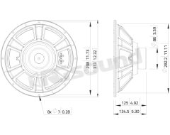 WSN122.50 Woofer da 12"/300mm LaVoce