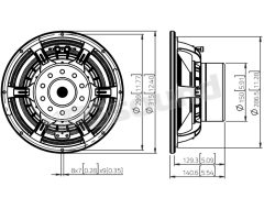 WAN124.01 12"/300mm Subwoofer LaVoce