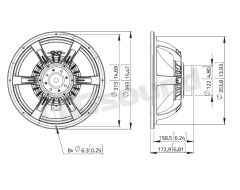 WAN153.00 15"/380mm Woofer LaVoce
