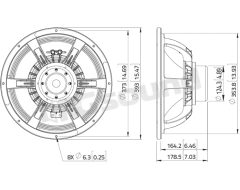 WAN154.02 15"/380mm Woofer LaVoce