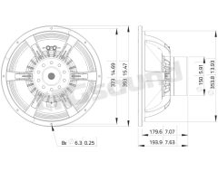 WAN154.00 15"/380mm Subwoofer LaVoce