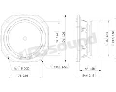 WSF041.00 100mm (4 inch) Woofer LaVoce