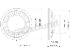 SSF081.50 8"/200mm Subwoofer LaVoce