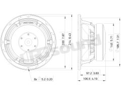 WAF082.00 8"/200mm Woofer LaVoce